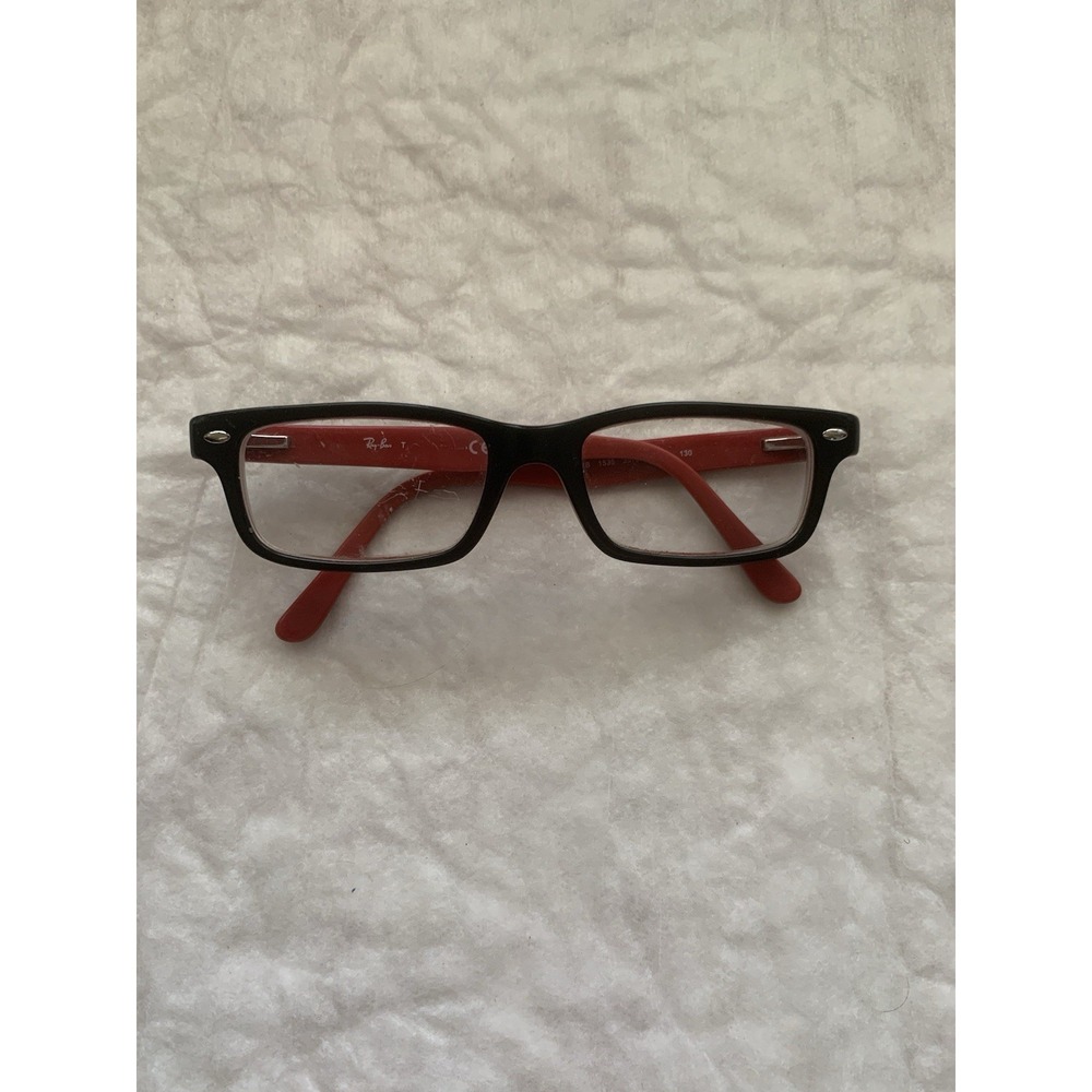 RAY-BAN RB1535 3573 Youth Eyeglasses 48-16-130 Black/Red Frames Only